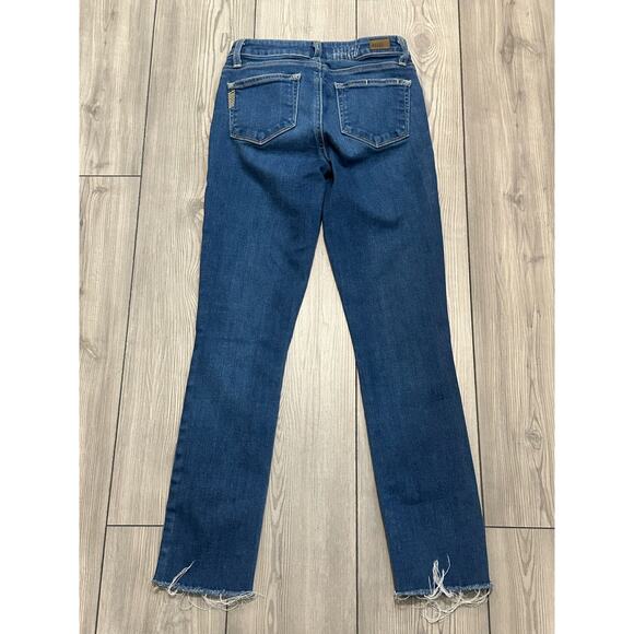 Paige SkyLine  Skinny Raw Hem Jeans Size 25 - Picture 7 of 9